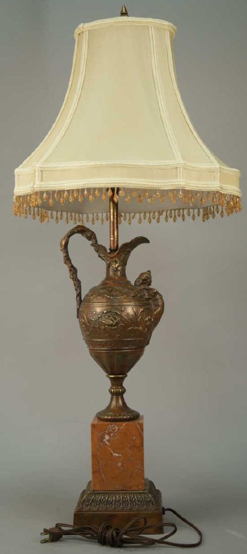 Vintage Neoclassical Style Brass Table Lamp (1 of 6)