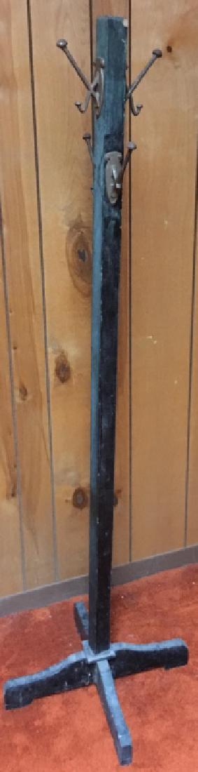 American Country / Rustic Wooden Coat Rack (1 of 6)