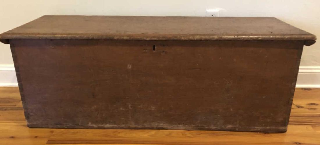 Antique Pine Trunk with Handles for Rope (1 of 6)