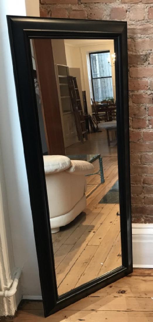 Contemporary Modern Black Frame Full Length Mirror (1 of 4)
