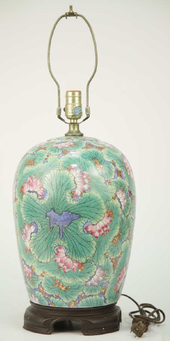 Chinese Porcelain Ginger Jar Form Table Lamp (1 of 6)
