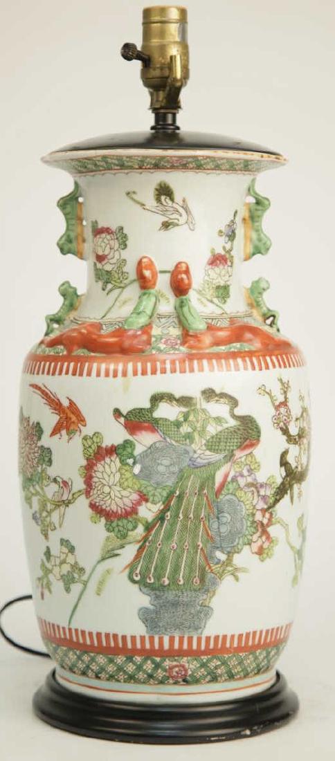Chinese Ginger Jar Form Porcelain Table Lamp (1 of 6)