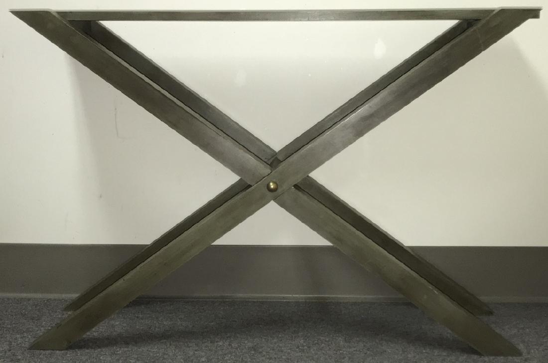 Contemporary Style Grey Wooden Console Table (1 of 7)