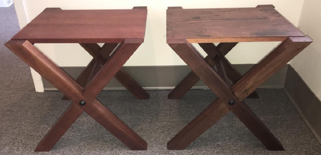 Pair Custom Contemporary Style End / Side Tables (1 of 7)