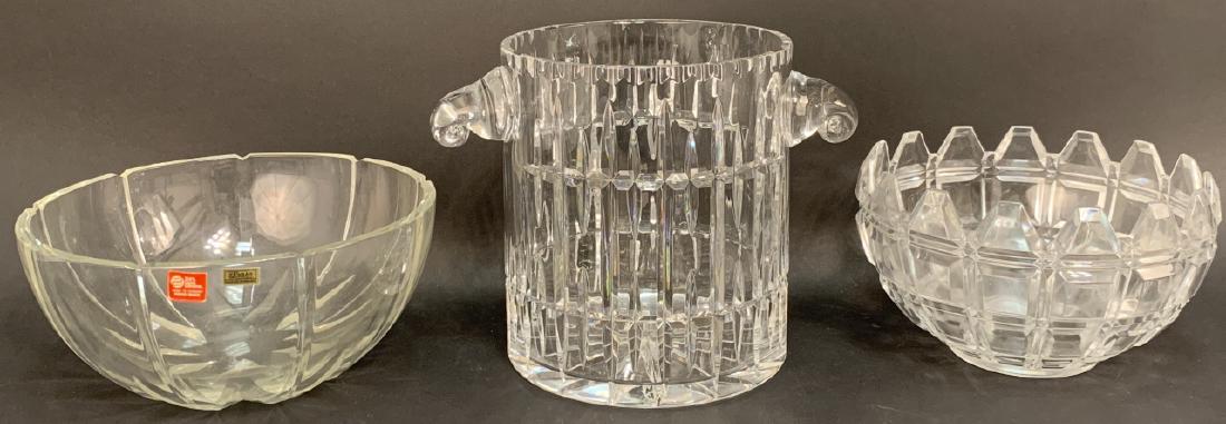 2 Large Crystal Bowls and Crystal Champagne Bucket (1 of 7)