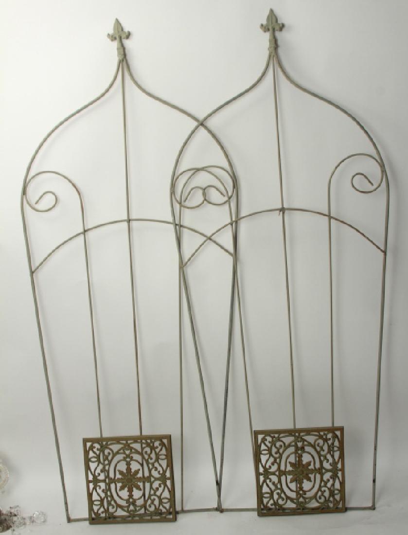 2 Vintage Wrought Iron Garden Trellis', Steps (1 of 7)