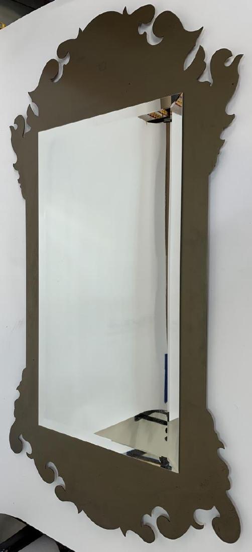 Contemporary French Style Metal Beveled Mirror (1 of 4)