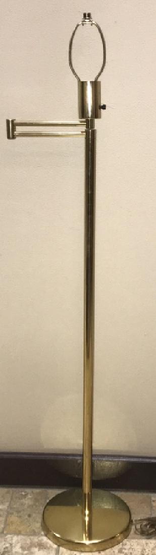 Traditional Brass Adjustable Arm Standing Lamp (1 of 5)