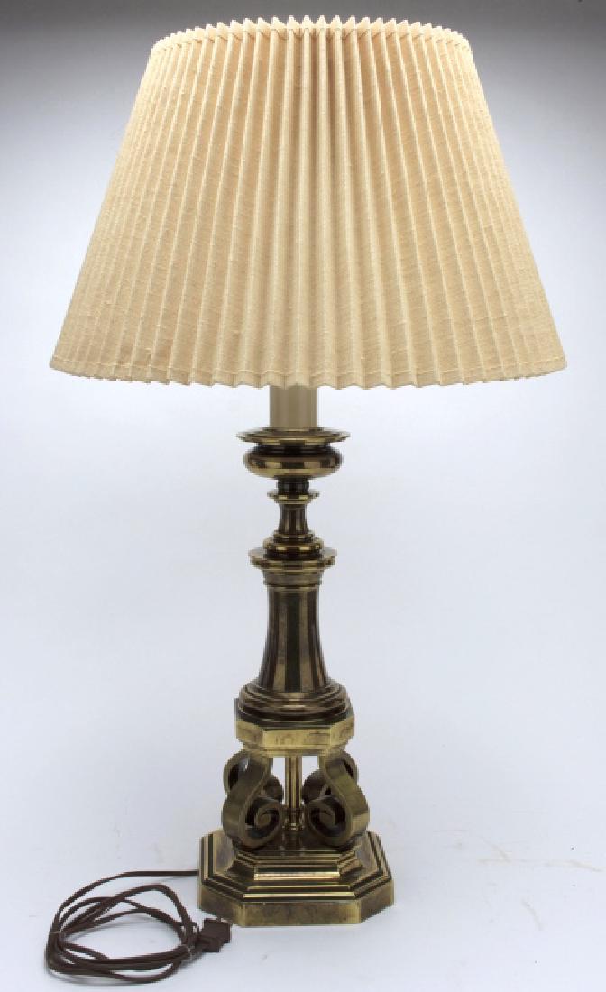 Stiffel Traditional Heavy Brass Table Lamp (1 of 12)