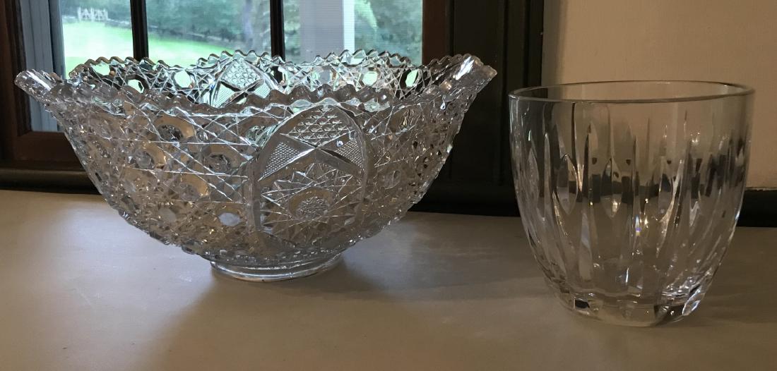 Waterford Irish Crystal Vase & Glass Center Piece (1 of 3)