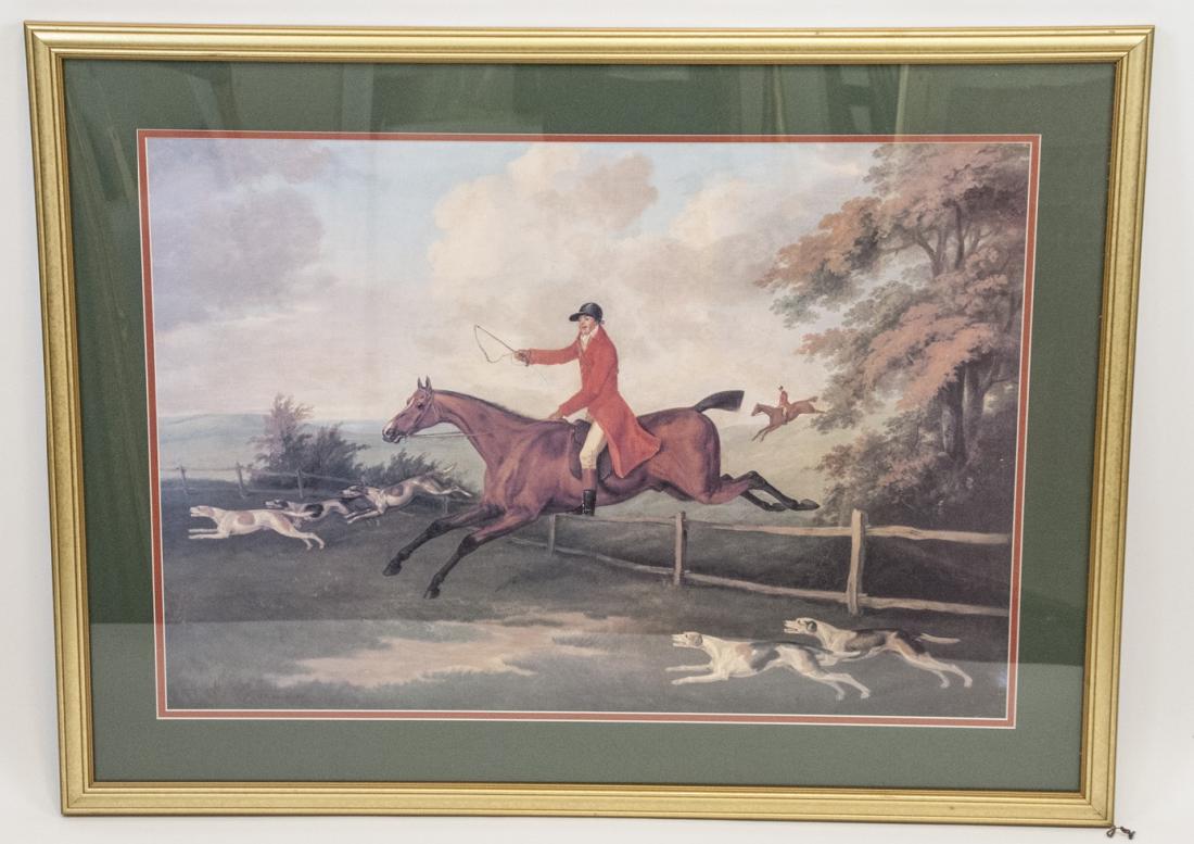 English Equestrian / Hunting Scene Print Framed (1 of 6)