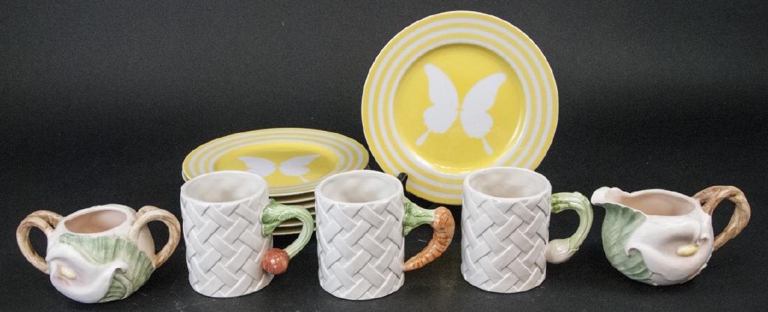 Lot Mid C Fitz & Floyd Lunch Plates & Serve Ware (1 of 7)