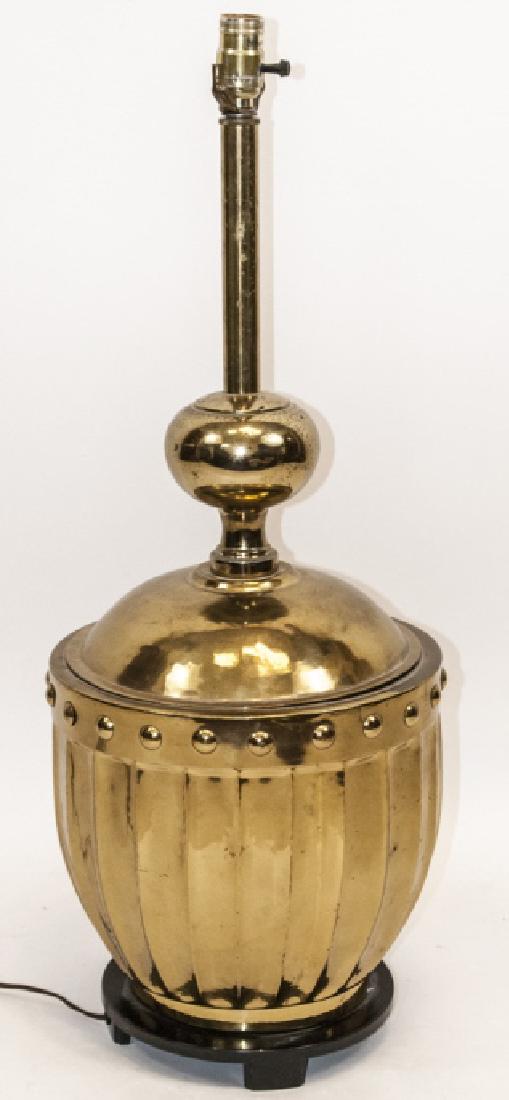 Large Contemporary Hammered Metal Table Lamp (1 of 5)