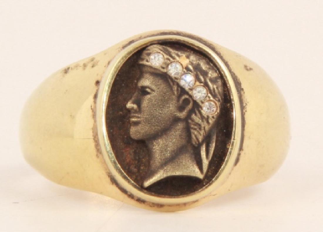 Estate 18kt Yellow Gold Plated Greco Roman Ring (1 of 4)