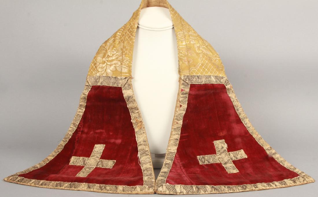 Antique 19th C Church or Fraternal Velvet Vestment (1 of 6)