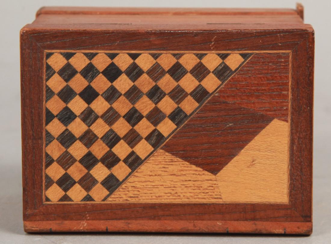 Antique 19th C Tunbridge Marquetry Jewelry Box (1 of 6)