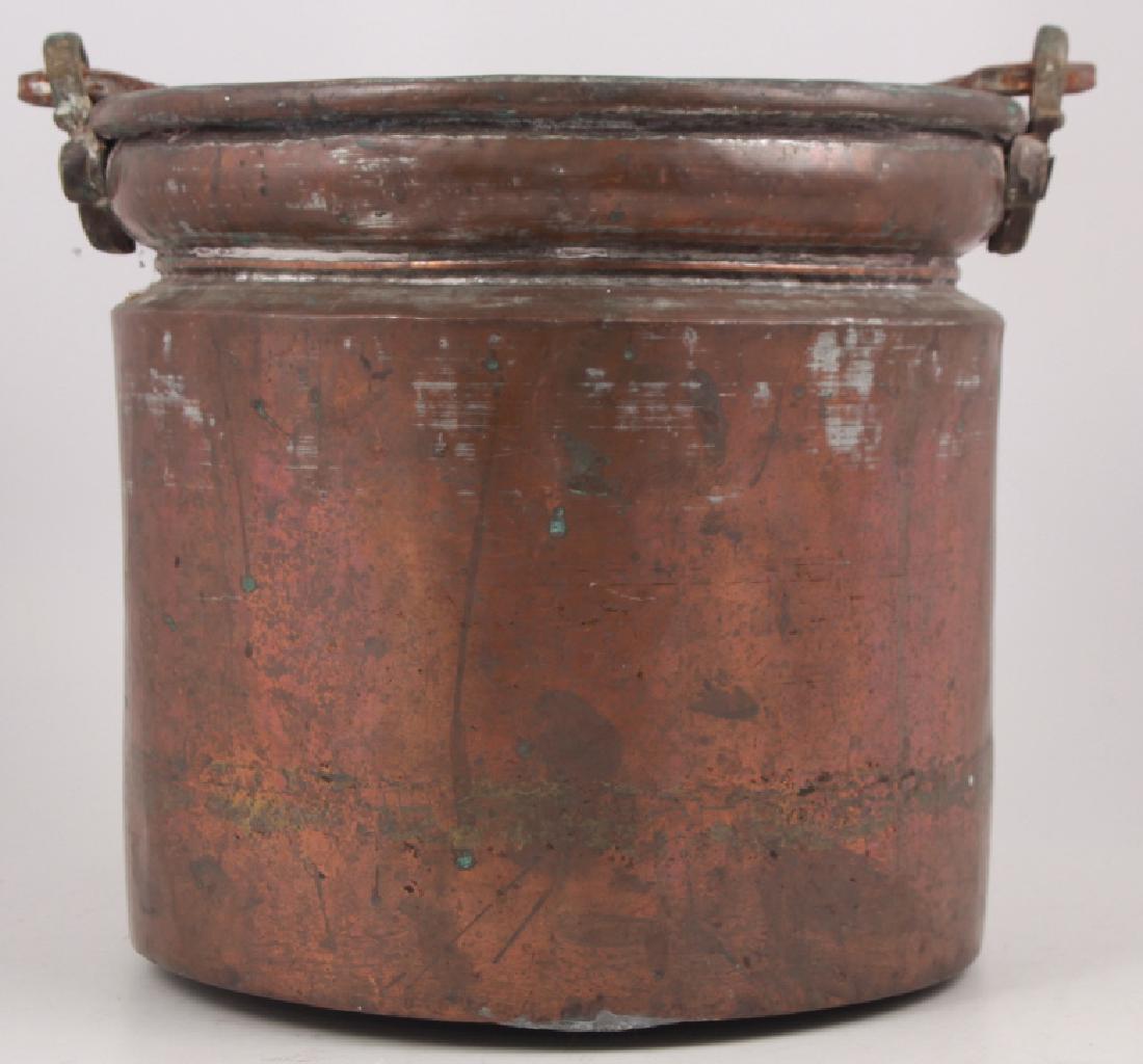Antique Hand Forged Copper Hearth Pot (1 of 4)