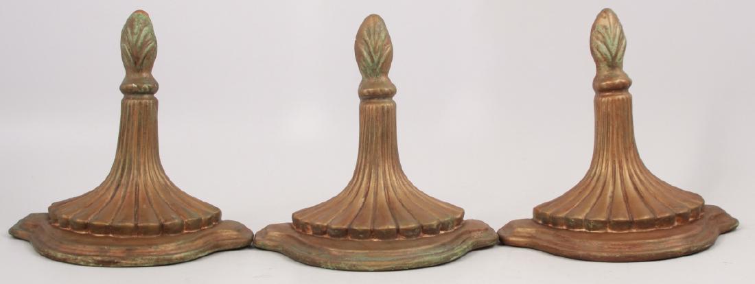 3 Plaster Cast Gilt and Verdigris Wall Brackets (1 of 5)