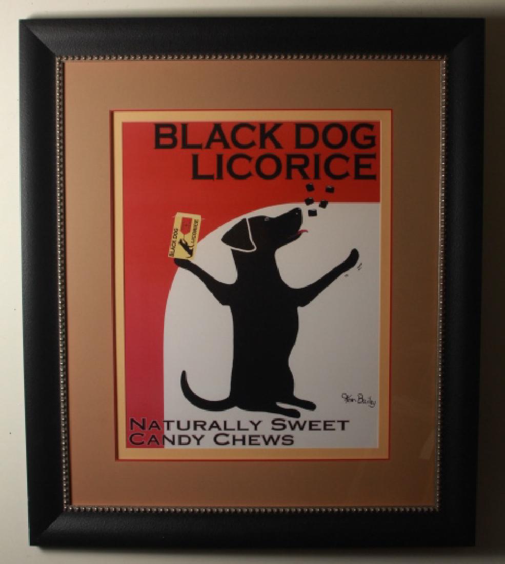 Large Framed Black Dog Licorice Poster (1 of 8)