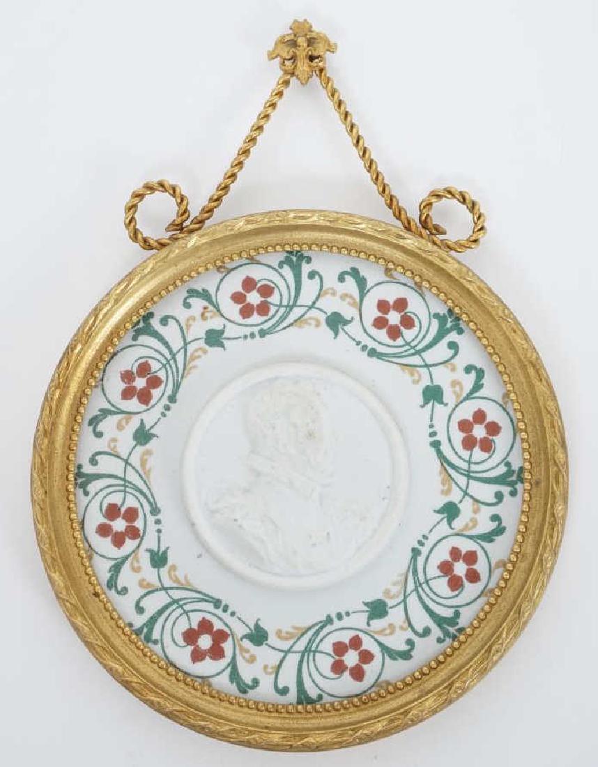 Porcelain Bisque Plaque of King Henri II of France (1 of 5)