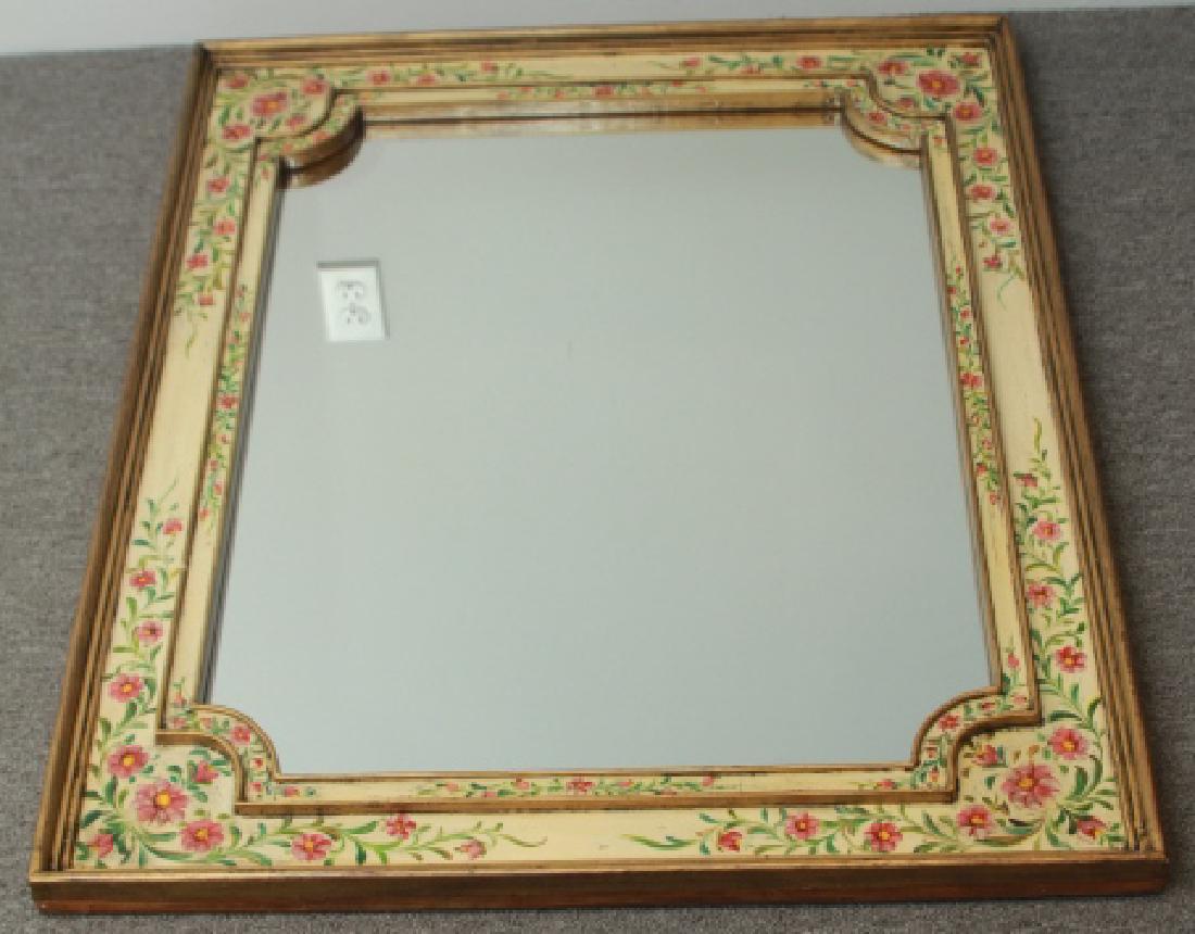 French Provincial Hand Painted Wall Mirror (1 of 6)