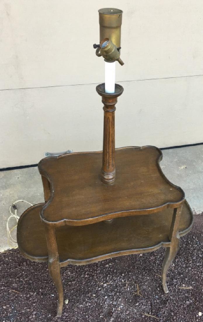 Queen Anne Style Pie Crust Table Floor Lamp (1 of 7)