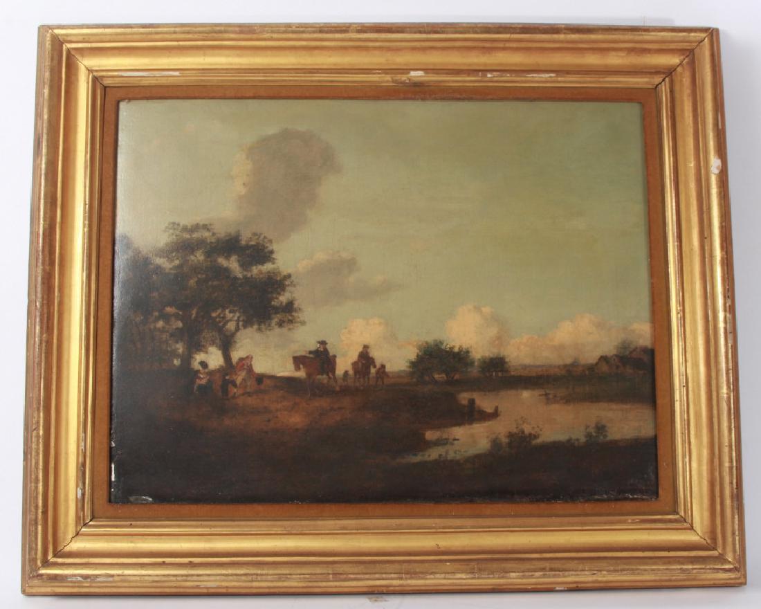 Antique 19th C Large Oil Painting Landscape (1 of 7)