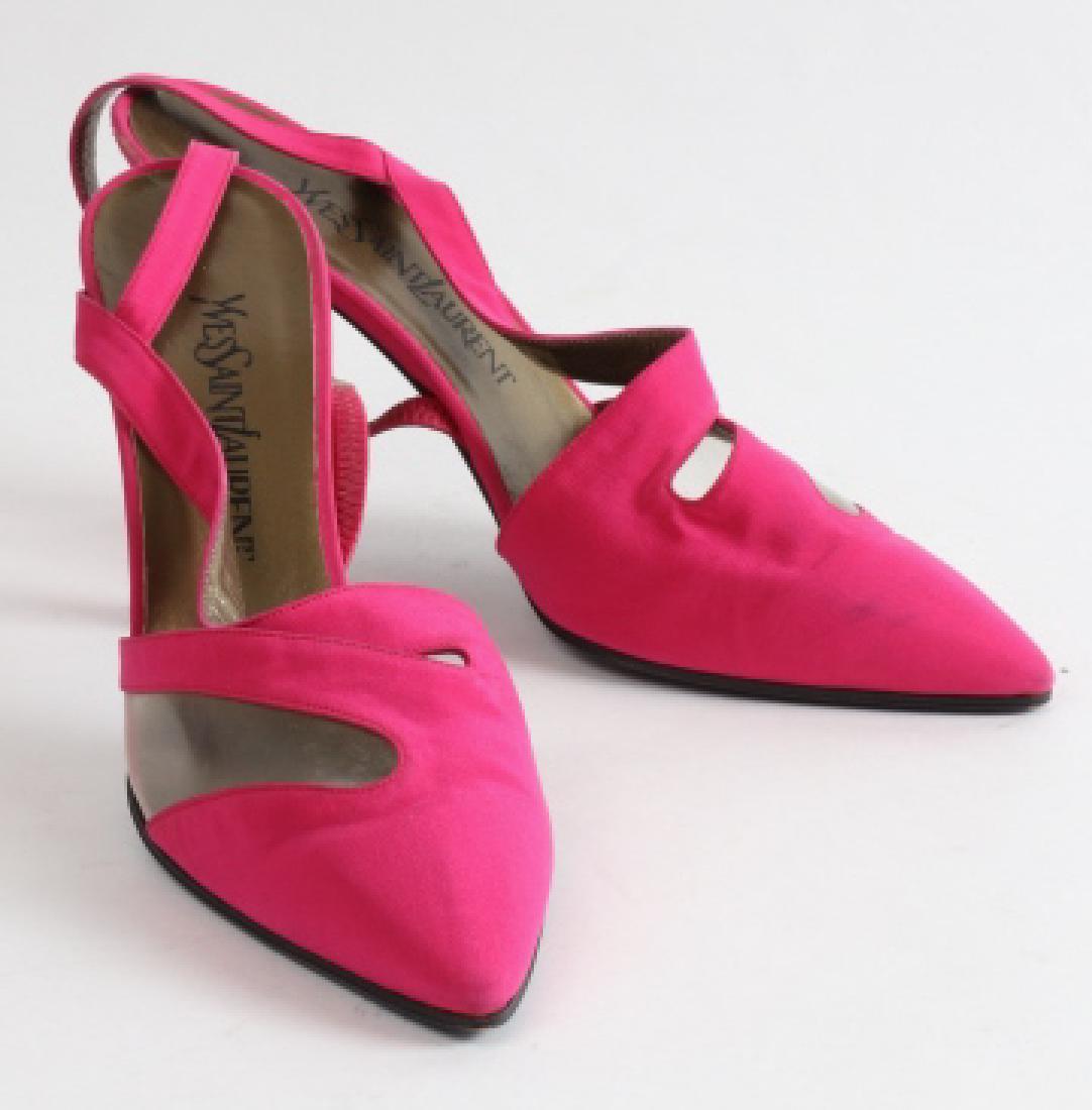 Pair of Vintage Yves Saint Laurent Pink Heels