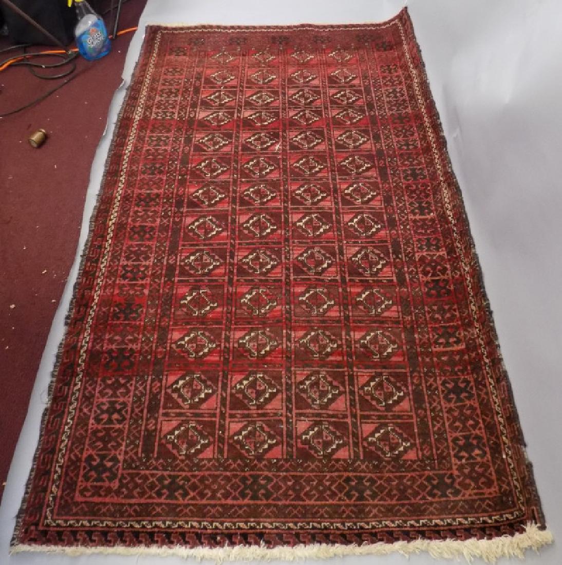 Oriental Seraband Style Wool Rug / Carpet / Runner (1 of 6)