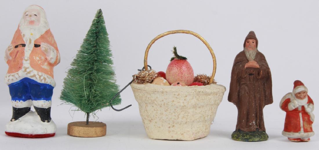 Antique Dollhouse Miniature Christmas Decorations (1 of 4)