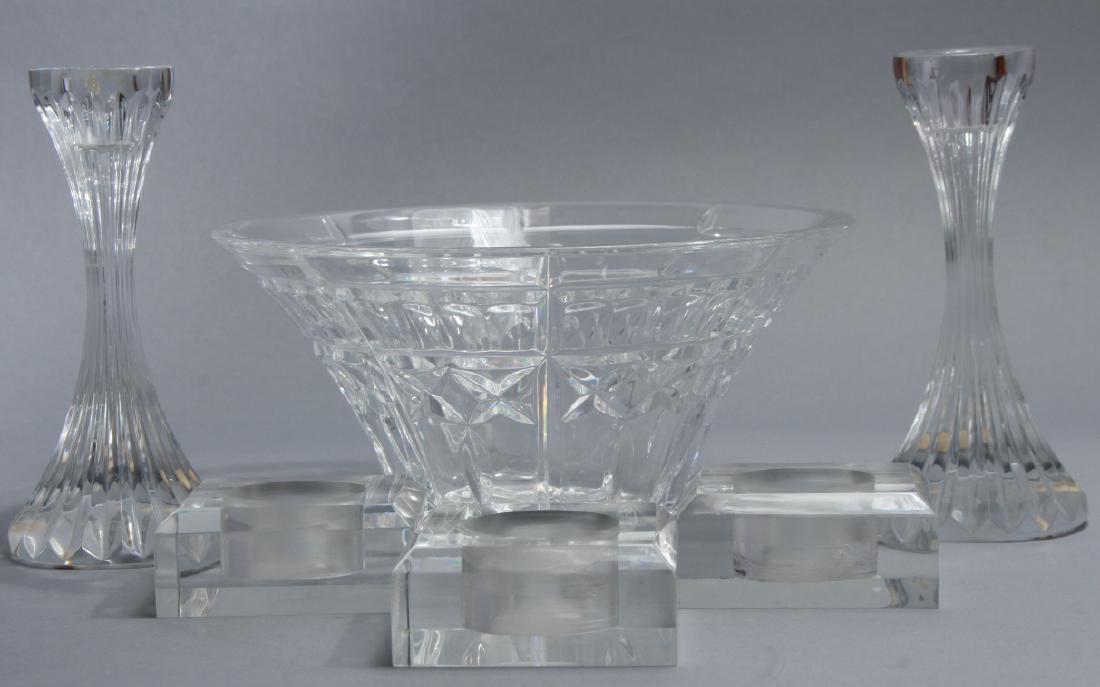 Baccarat, Waterford Crystal, Lucite Candlesticks (1 of 8)