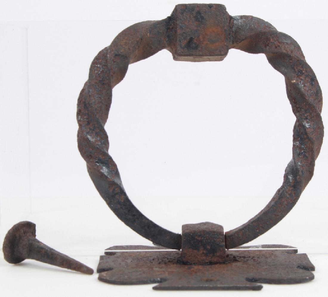 Antique Wrought Iron Gothic Style Door Knocker (1 of 5)