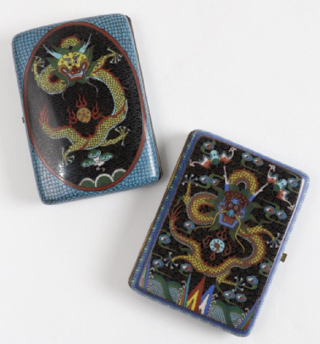 2 Vintage Asian Cloisonne Cigarette Cases (1 of 6)