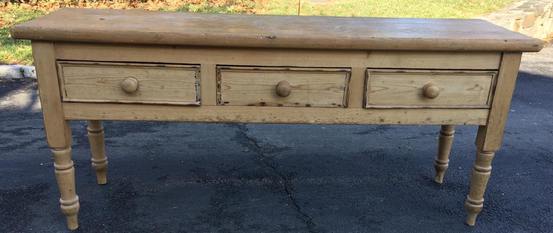 American Country Style Wooden Console Table (1 of 5)