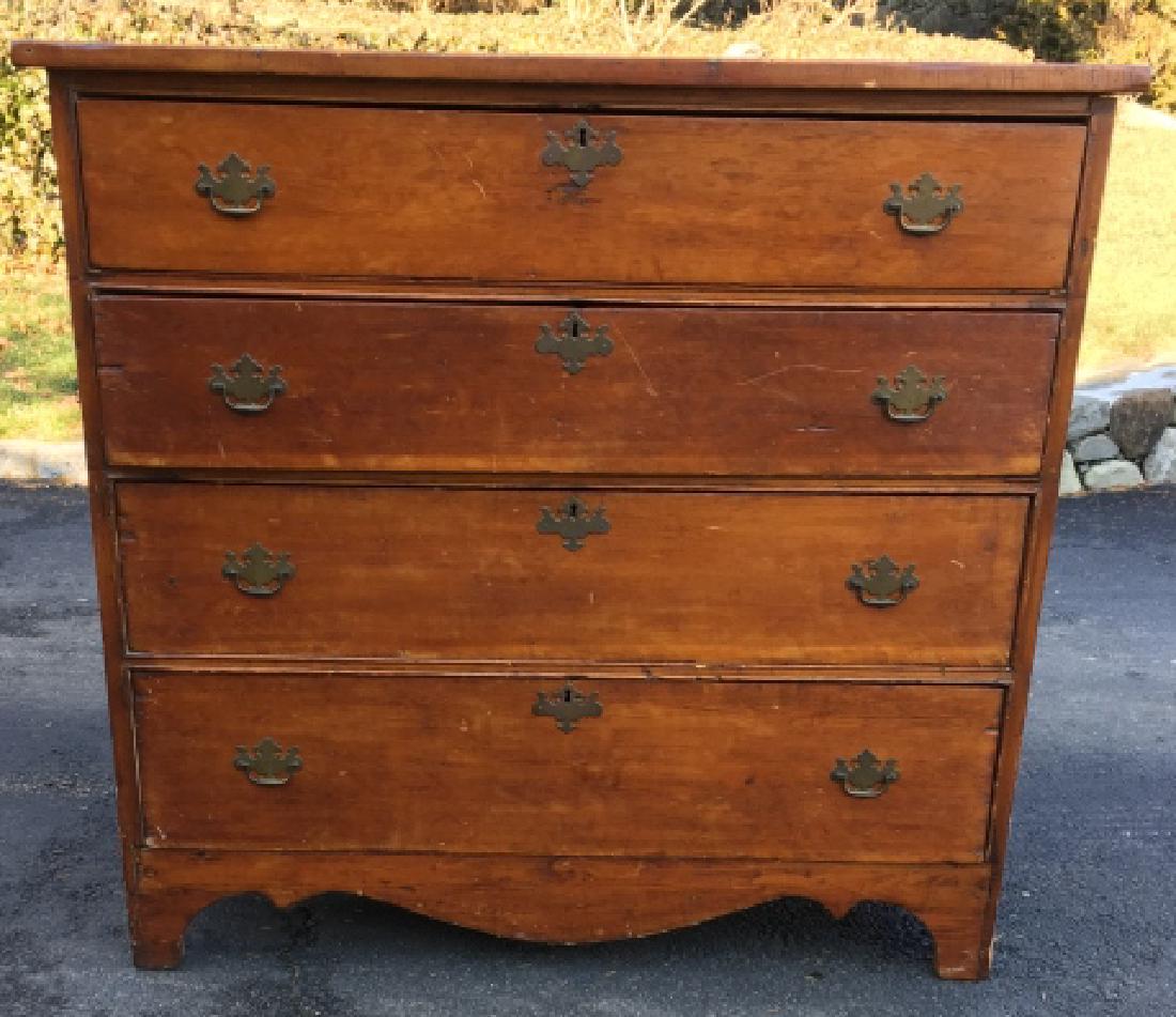 Chippendale Style 4 Drawer Dresser / Bureau (1 of 6)