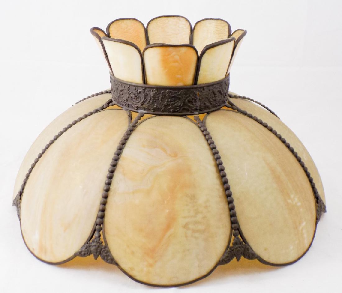 Victorian Slag Glass Dome Lamp Shade (1 of 5)