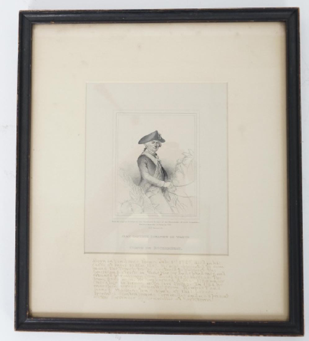 Antique Framed Engraving of Count Jean Baptiste (1 of 6)