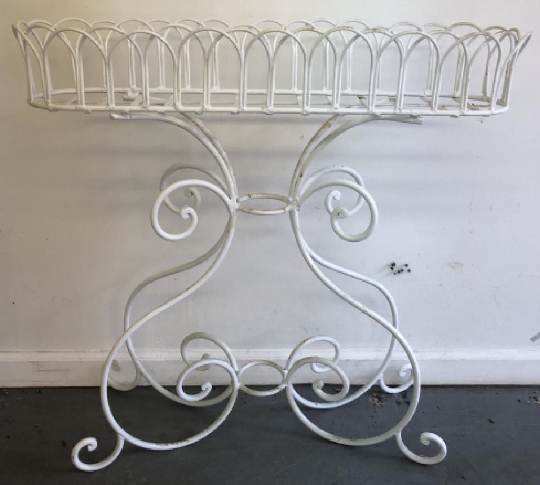 Victorian Style Wrought Iron Plant Stand / Planter (1 of 3)