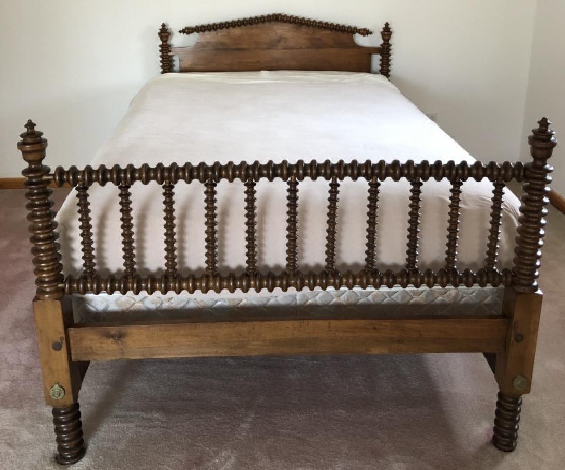 Hazel Spool / Barley Twist Low Post Bed Frame (1 of 9)