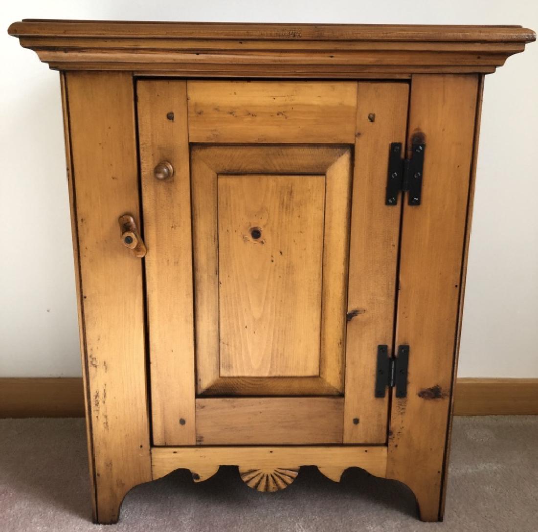 Country Style Carved Pine Cabinet (1 of 5)