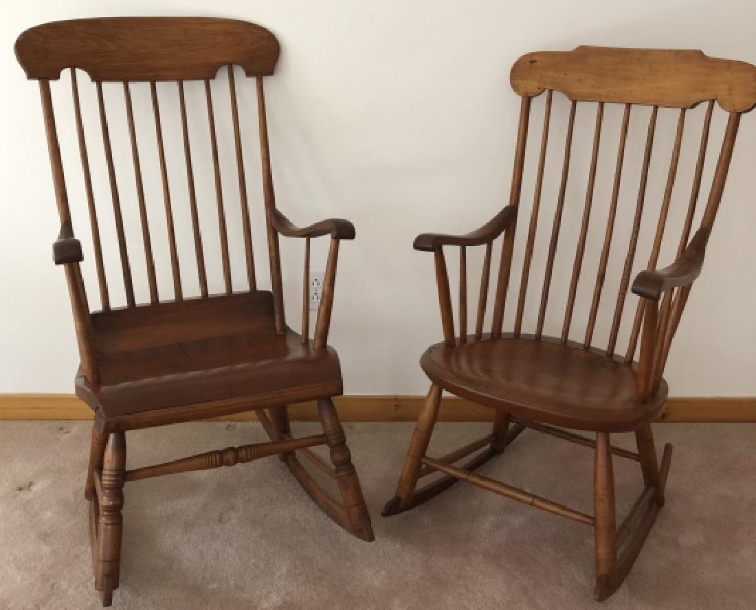 2 Pine Windsor Style Rocking Chairs Feb 21 2019 Greenwich