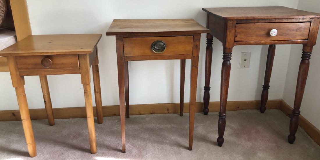 3 Federal Style Pine Side / End Tables (1 of 5)