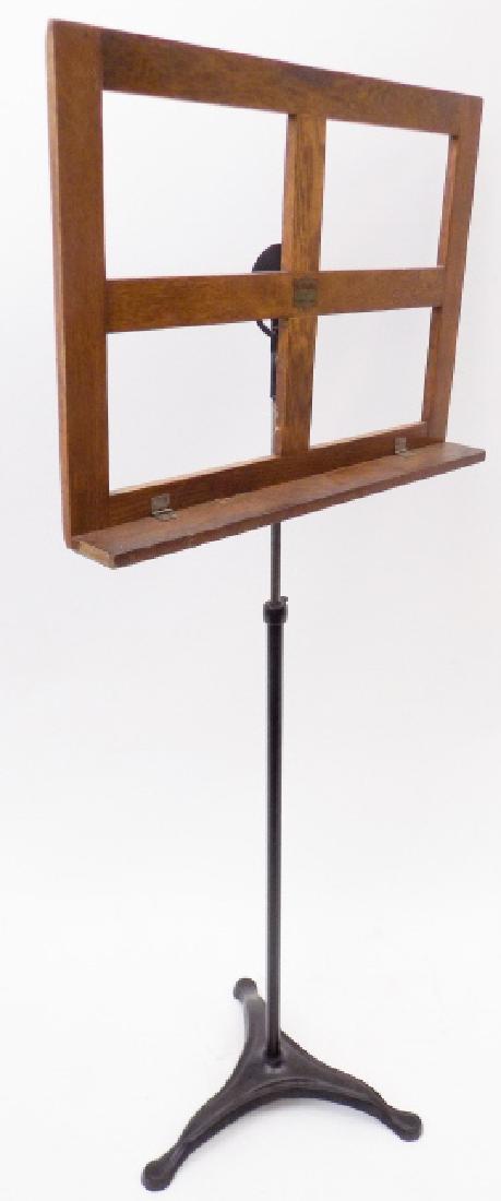 Vintage Hamilton Wood Iron Adjustable Music Stand (1 of 6)
