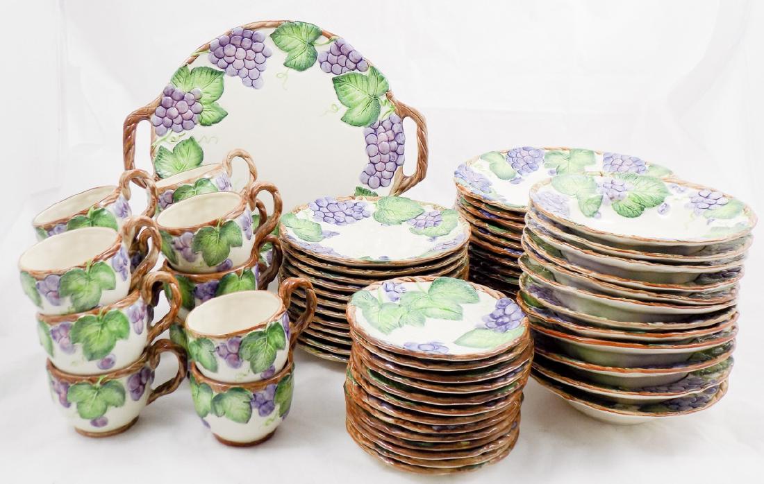 Fitz & Floyd Ironstone Grape Arbor Service for 12 (1 of 12)