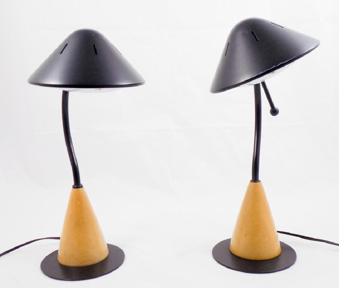 Pair Contemporary Style Adjustable Desk Lamps (1 of 6)