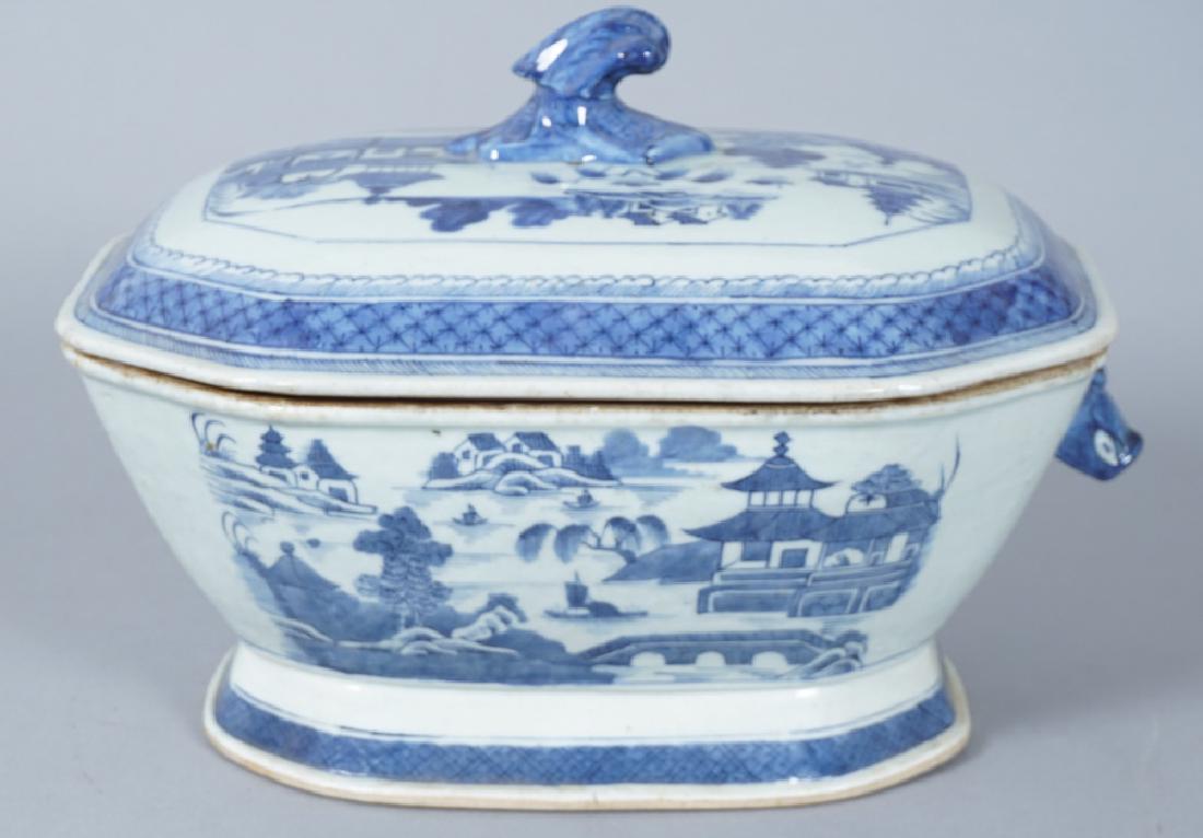 Antique Asian Willow Ware Tureen (1 of 13)