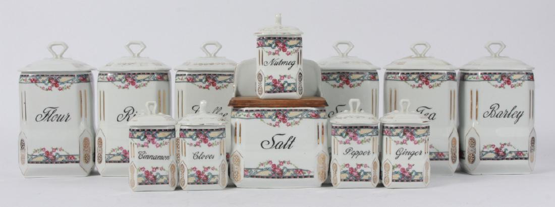 12 Victoria Czecho-Slovakia Kitchen Canister Set (1 of 10)