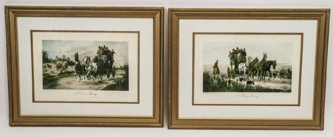 2 E.W. Savory English Equestrian Engraving Prints (1 of 5)