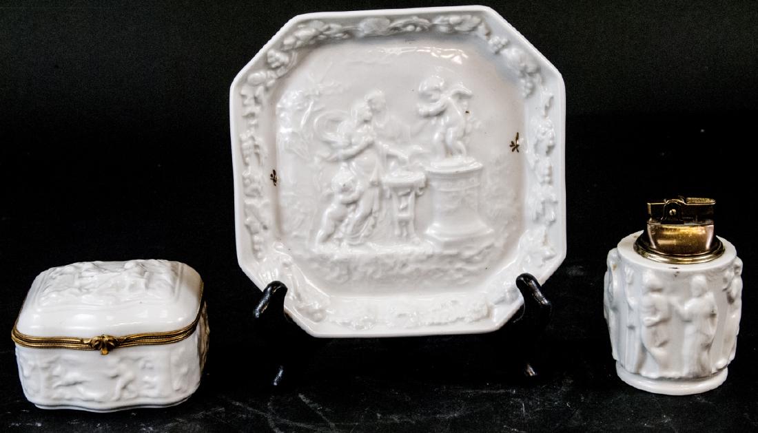 3 Piece Limoges Barat Porcelain Vanity Set (1 of 6)