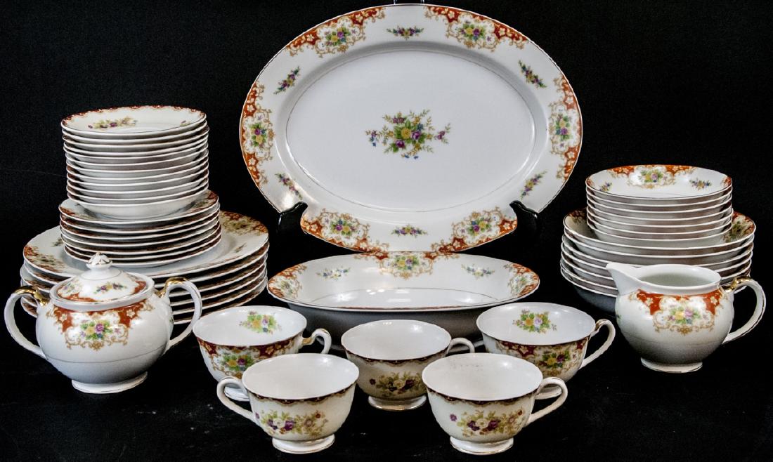 Japanese Porcelain China Service for 8 Marked (1 of 9)